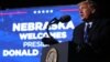 U.S. -- U.S. President Donald Trump speaks during a campaign event at Eppley Airfield in Omaha, Nebraska, U.S. October 27, 2020.